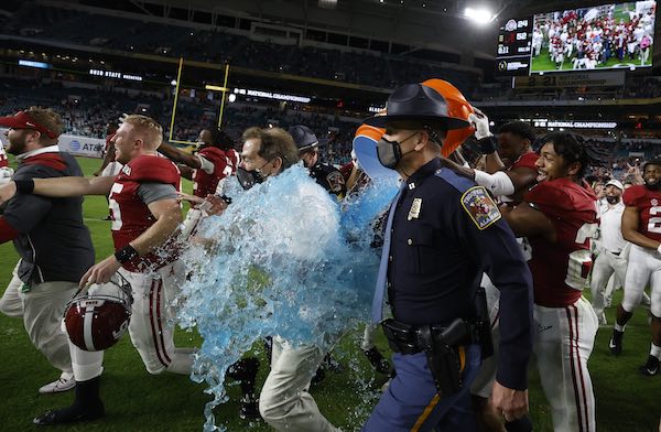 Nick Saban Wins Paul “Bear” Bryant Coach of the Year Award