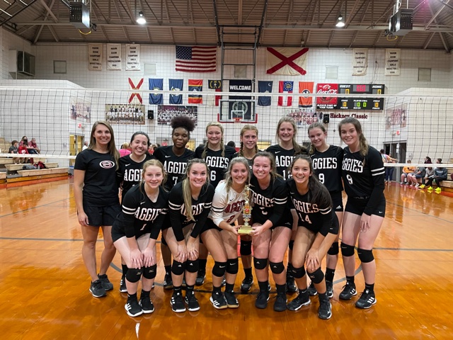 Brooms out: Aggies sweep county volleyball tournaments