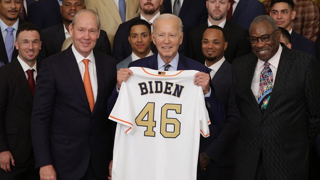 Biden praises World Series champion Houston Astros for impact off the field during White House celebration