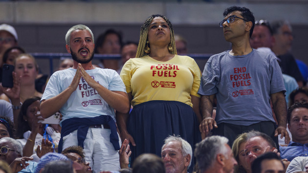 US Open interrupted by climate change protesters