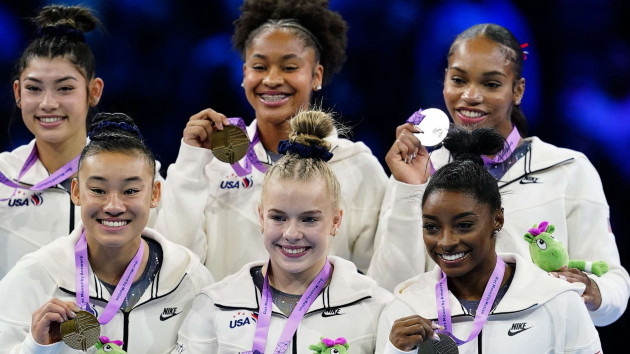 US women’s gymnastics team wins historic seventh consecutive world championship title