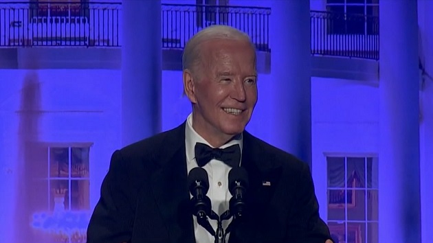 Biden jokes about his past stumbles and digs at Trump during annual correspondents dinner