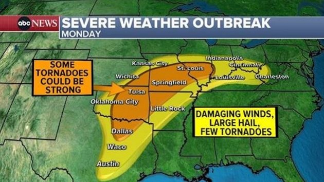 Severe weather, possible tornadoes headed toward Heartland and Midwest: What to expect