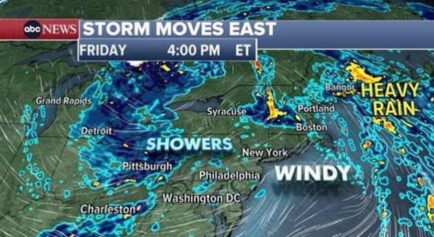 Major storm brings flash flooding, damaging winds to East Coast