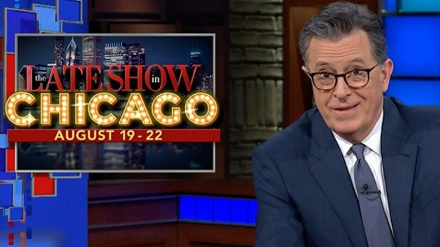 Stephen Colbert taking The Late Show on the road