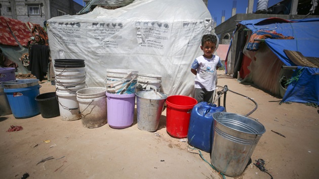 Solar panels are being used in Gaza to power wells, creating clean water