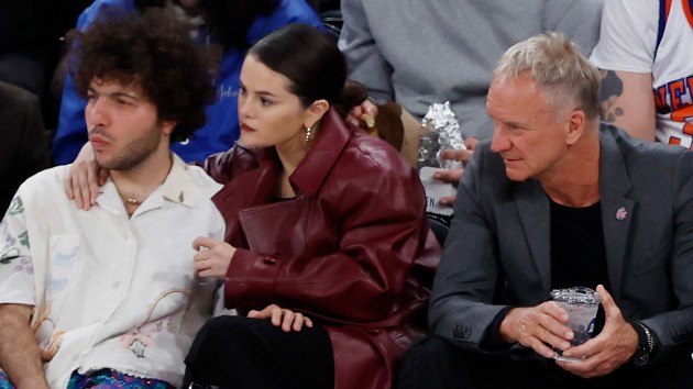 Selena Gomez and Only Murders guest star Sting have courtside reunion