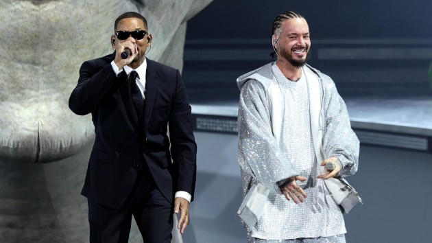 Will Smith channels Men in Black during J Balvins Coachella set