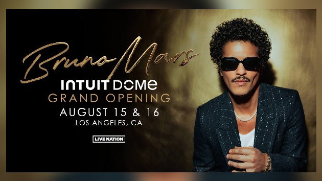 Bruno Mars to play the grand opening of LAs new Intuit Dome