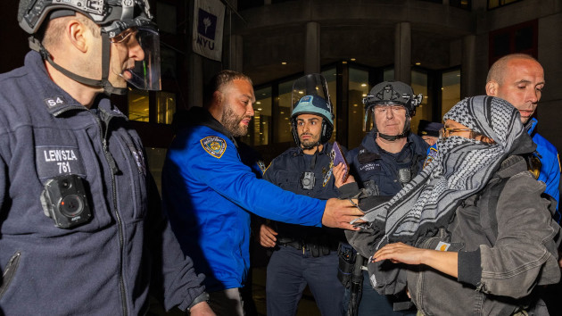 NYPD: 150 arrested at New York University amid pro-Palestinian protests