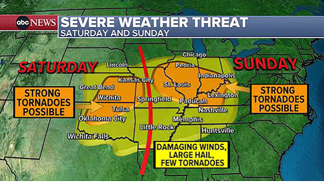 Memorial Day weekend weather: Tornadoes and record-high temperatures