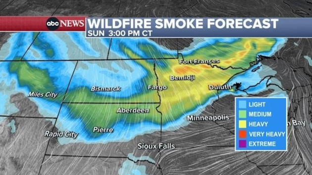 Smoke from Canadian wildfires reaches US, Minnesota under air quality alert