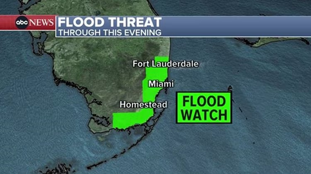 Florida deluge ending as 1st major heat wave moves cross-country next week