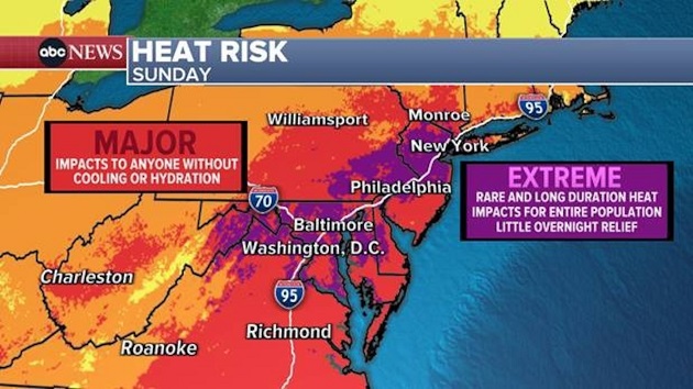 Dangerous record-breaking heat to scorch I-95 corridor this weekend from DC to New York City