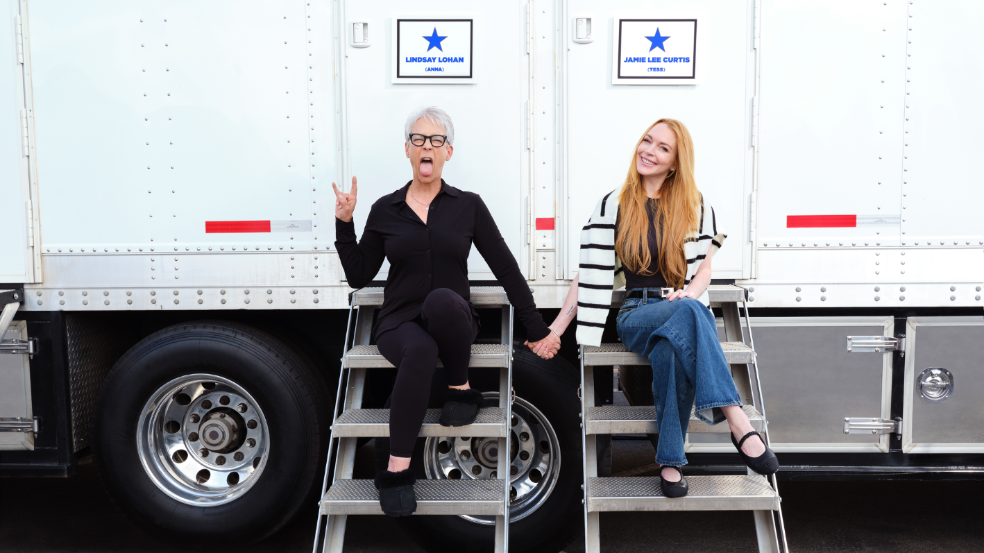 Lindsay Lohan, Jamie Lee Curtis reunite on set of Freaky Friday 2