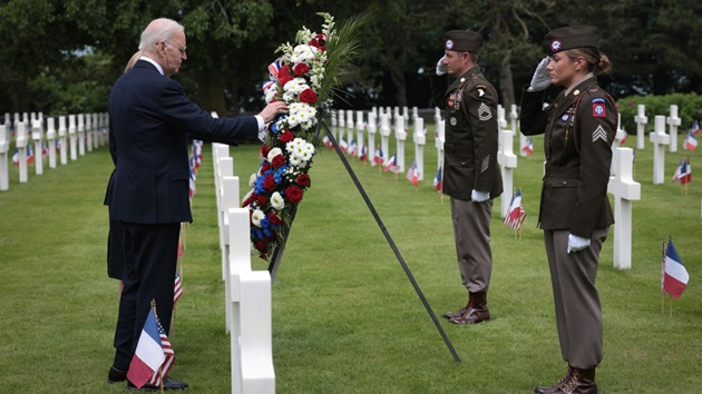 Biden stops at WWI cemetery Trump didnt visit to honor US troops