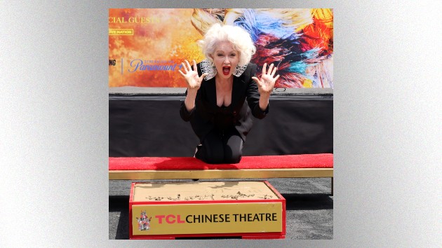 Cyndi Lauper cements hand and footprints at TCL Chinese Theatre