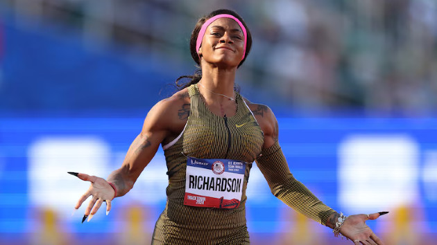 ShaCarri Richardson qualifies for Paris Olympics with 100-meter triumph