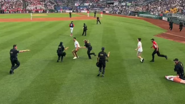 Eight climate protesters arrested during Congressional Baseball Game: Police