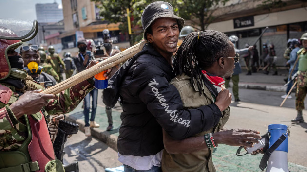 Multiple deaths reported as police clash with anti-tax protesters in Kenya