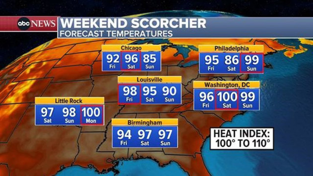 Heat wave maps: How long the dangerous temperatures will last