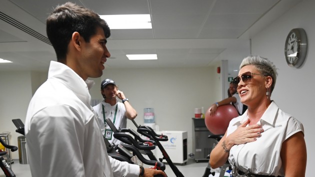 Watch Pink check off a “bucket list” item at Wimbledon