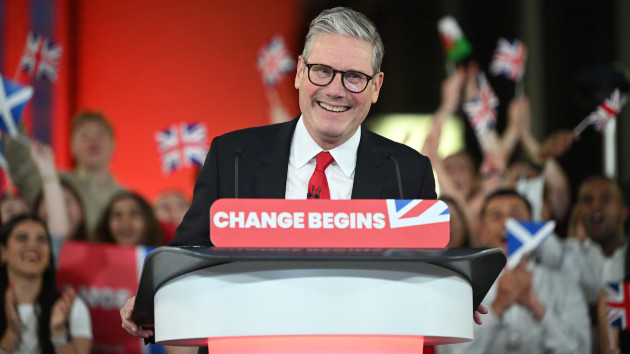 Keir Starmer becomes UK PM as conservatives suffer record defeat in huge Labour landslide