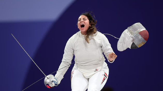 Olympic fencer reveals she was seven months pregnant while competing