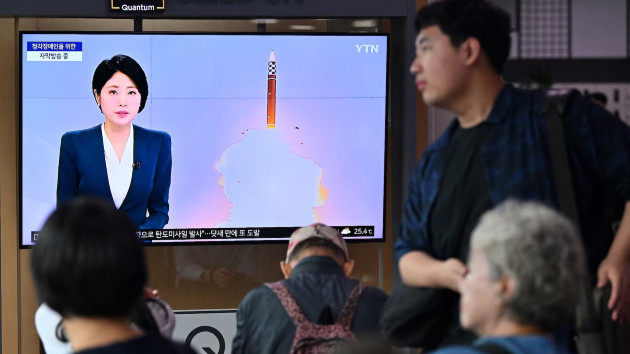 North Korea tests two missiles, one reportedly may have fallen on land