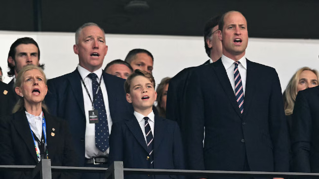 Prince George joins dad Prince William in Berlin at UEFA European Championship