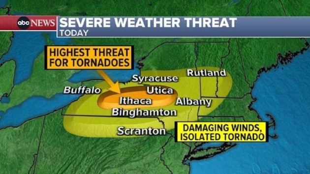 Beryl remnants move into Northeast, bringing flash flood and tornado threats